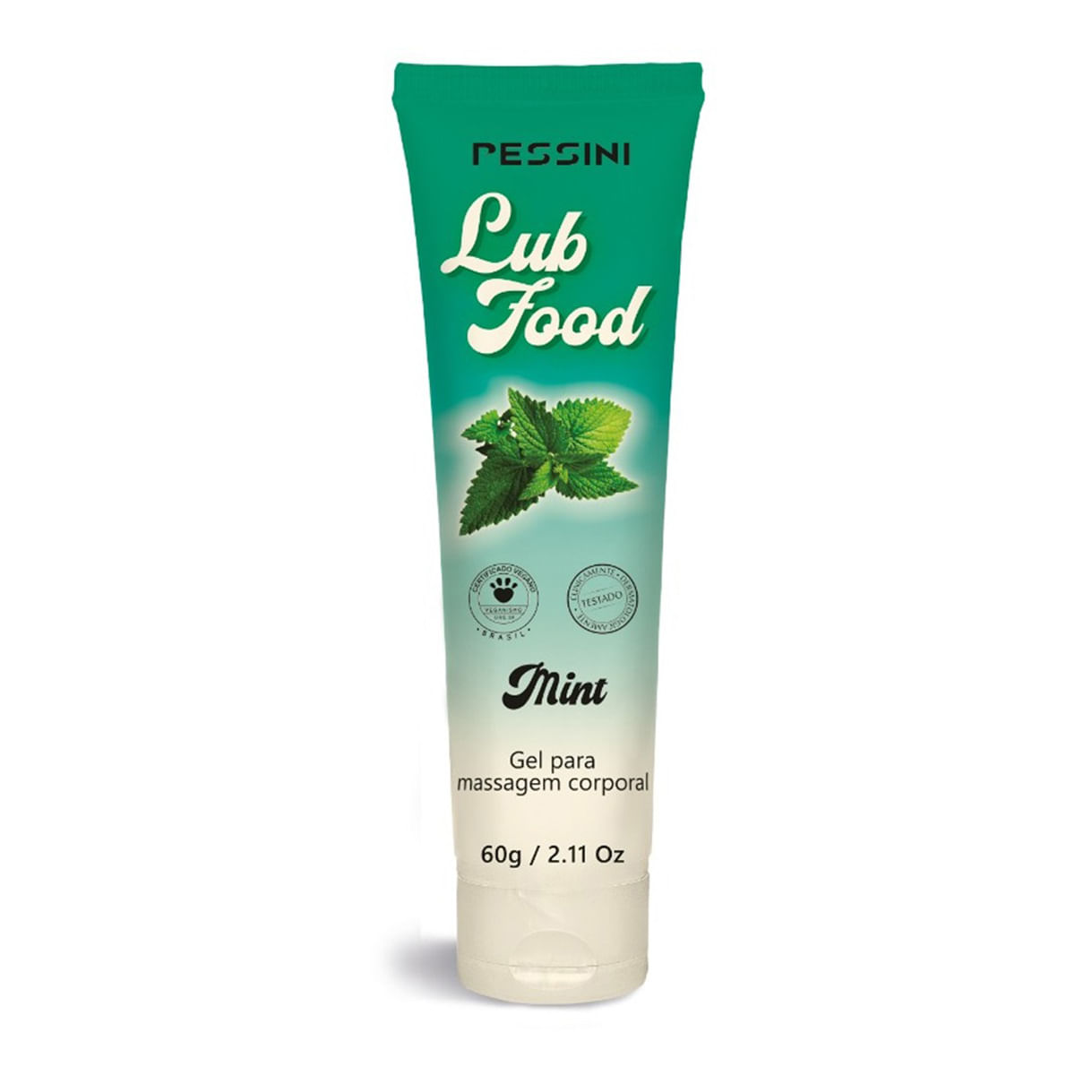 Lub Food Gel para Massagem Corporal Beijável 60g Pessini Lub Food Gel para Massagem Corporal Beijável 60g Pessini