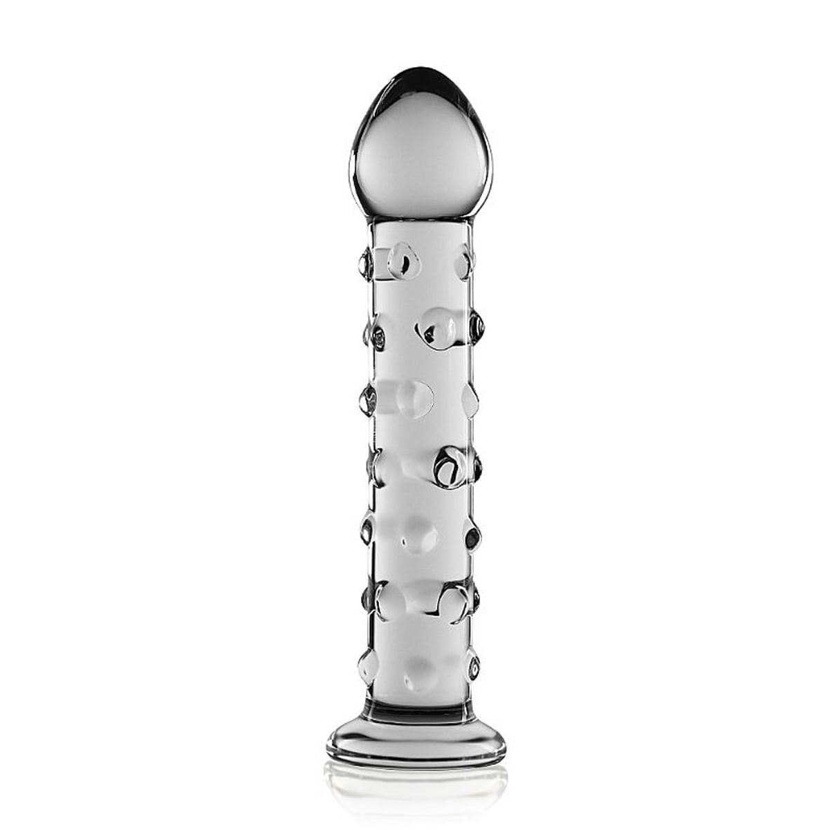 Lovetoy Glass Romance Plug Anal em Vidro com Relevo 17 x 3 cm Sexy Import