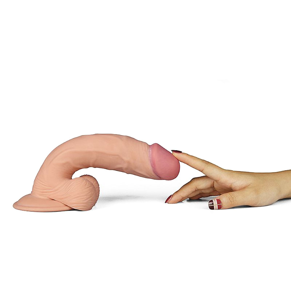 Pênis Realístico com Escroto e Vibro
