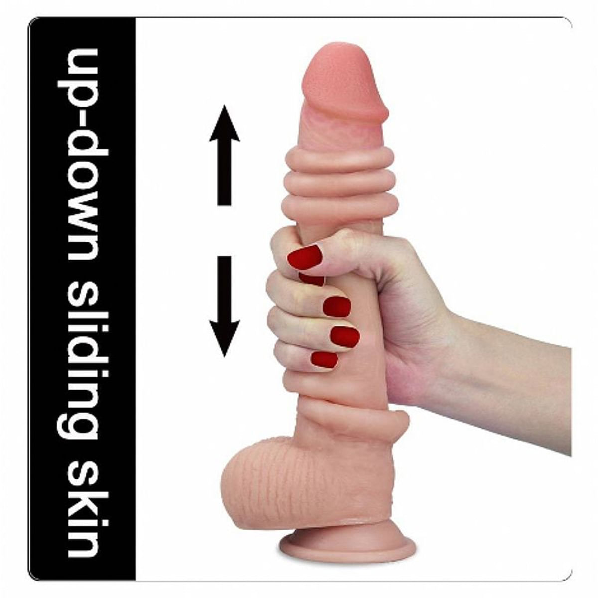 Lovetoy Prótese Realística com Escroto e Ventosa 23,1 x 4 cm Sexy Import