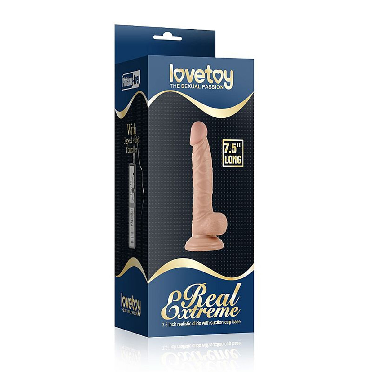 Real Extreme Prótese Realística com Ventosa e 3 Modos de Vibração 18 x 4 cm Sexy Import
