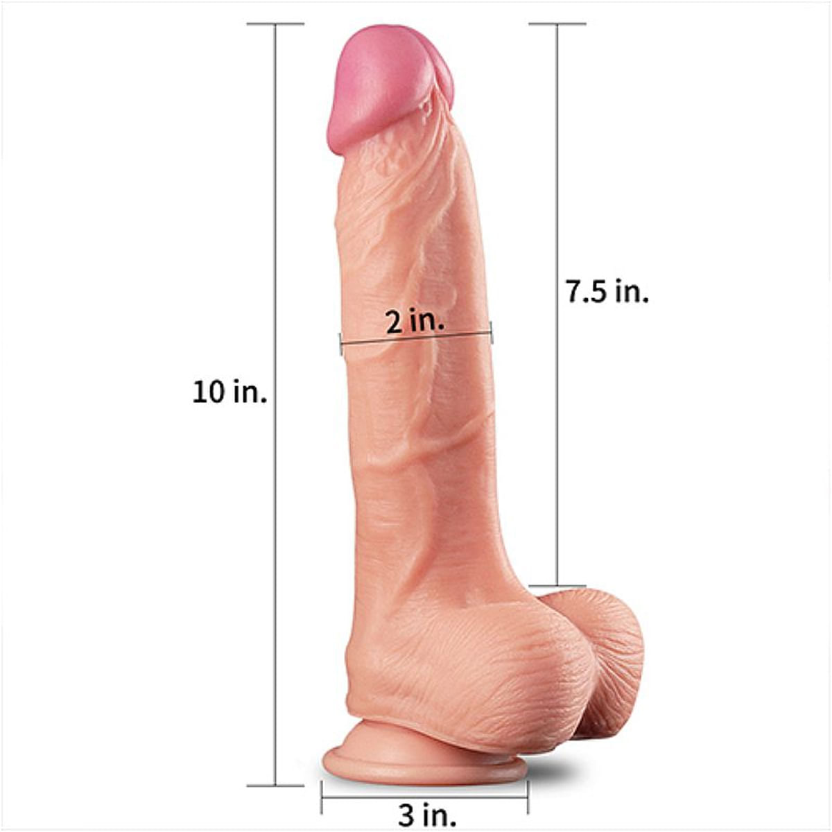 Lovetoy Nature Cock I Prótese Realística com Ventosa 25,5 x 5,5 cm Sexy Import