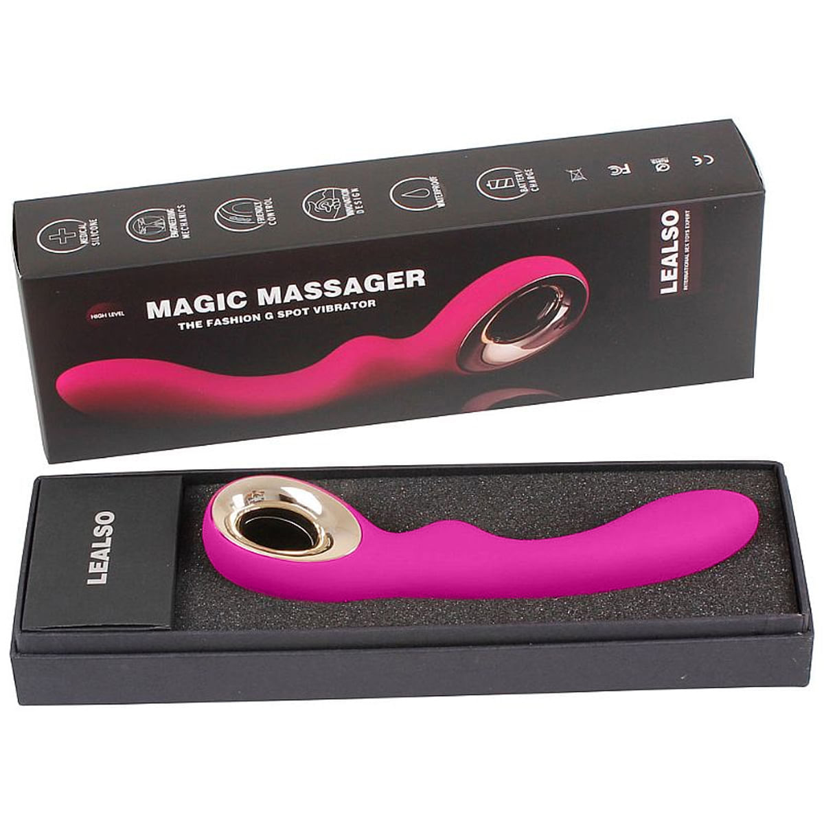 Lealso Magic Vibrador com 10 Níveis de Velocidade e 6 Modos de Vibração Sexy Import