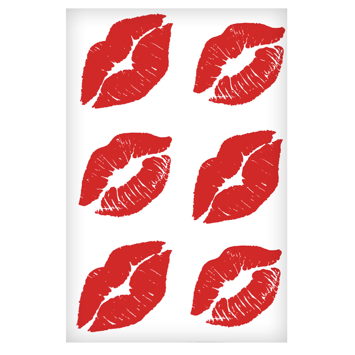 Sexy Tatoo Cartela de Tatuagens Temporárias Beijo 15 x 10 cm Sedux Sexy Tatoo Cartela de Tatuagens Temporárias Beijo 15 x 10 cm Sedux