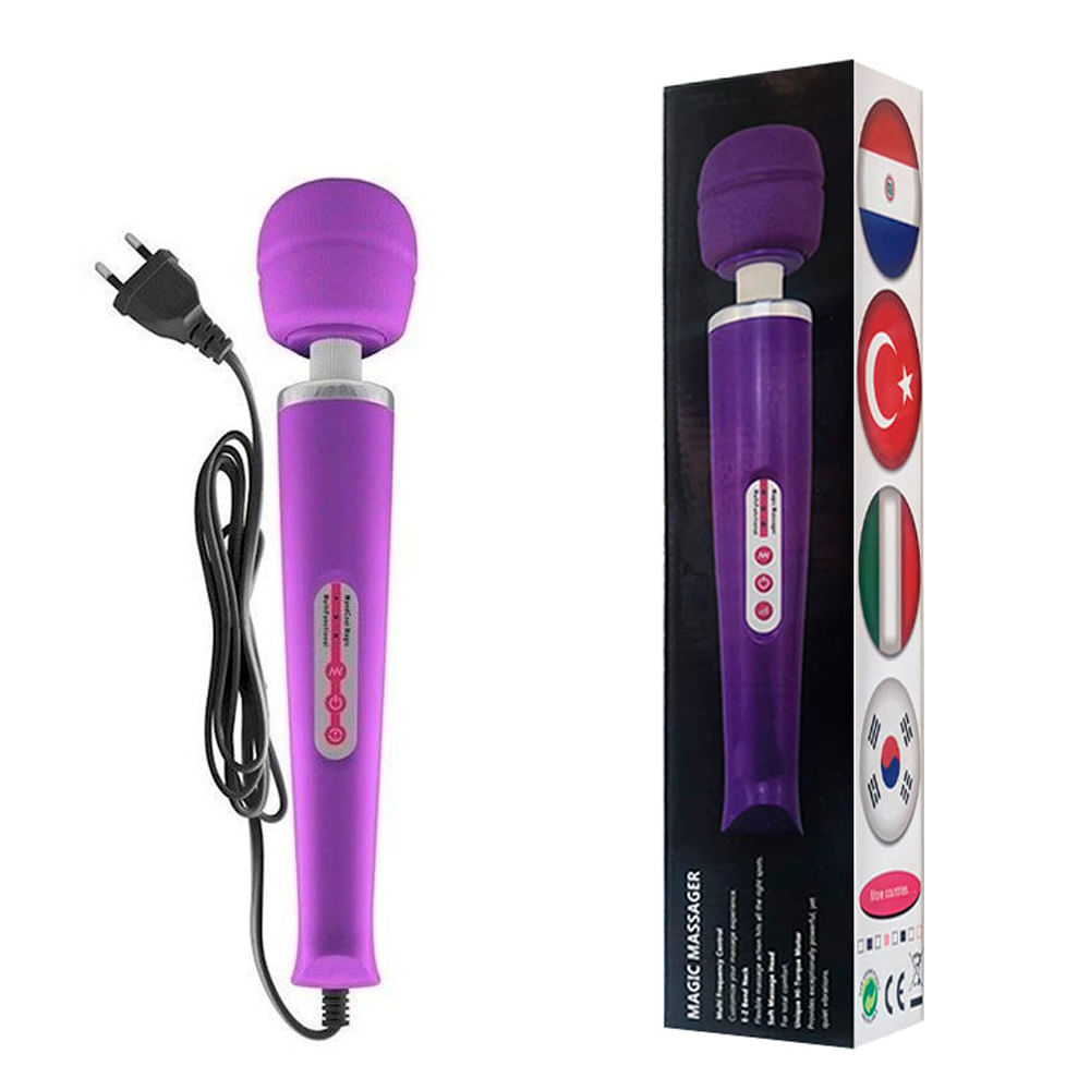 Magic Massageador Elétrico com 10 modos de Vibração 3R Import