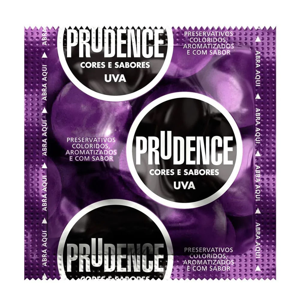 Preservativos Cores e Sabores Uva Prudence