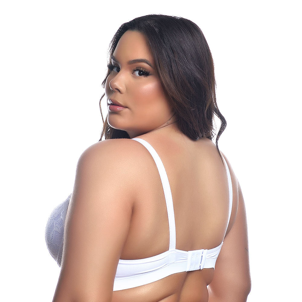 Sutiã em Renda com Bojo Plus Size Yully Lingerie