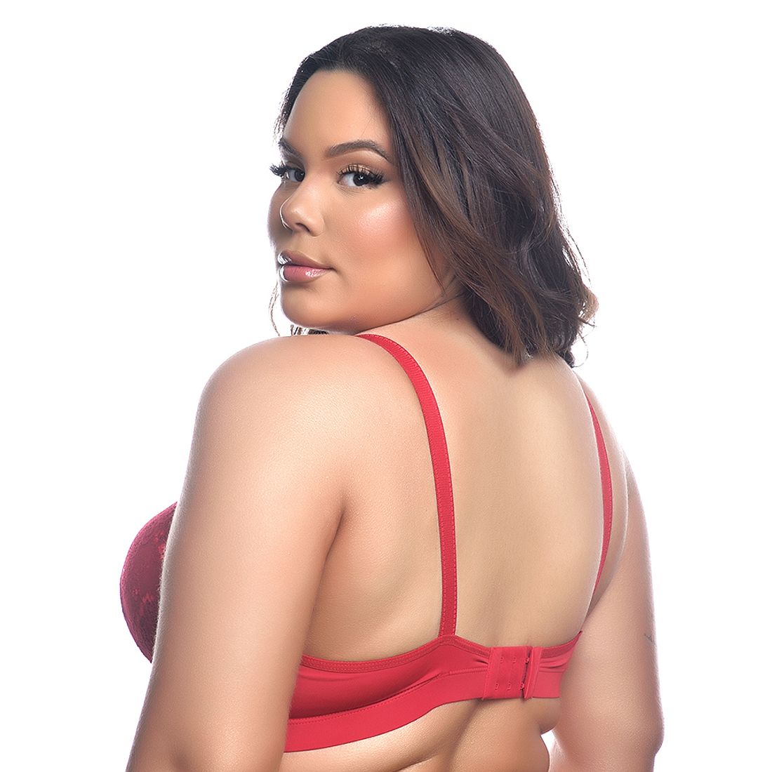 Sutiã em Renda com Bojo Plus Size Yully Lingerie 