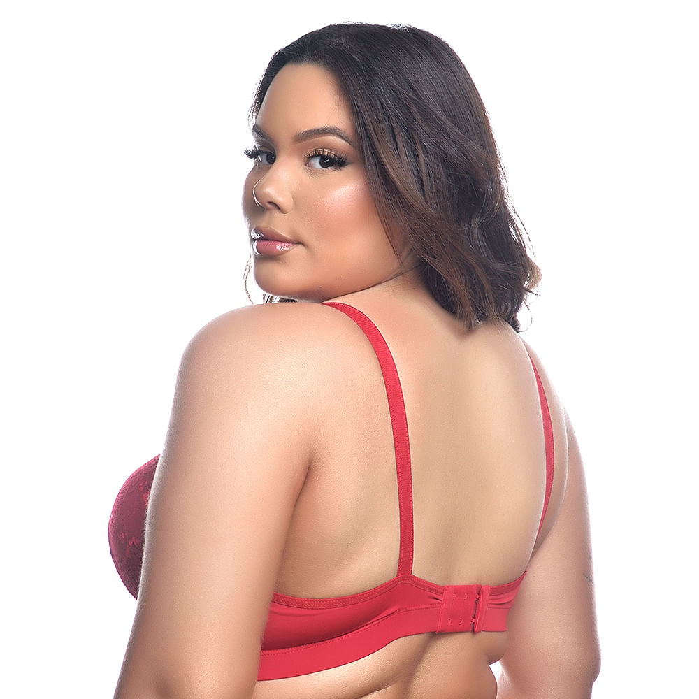 Sutiã em Renda com Bojo Plus Size Yully Lingerie
