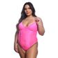 Body Francielly Plus Size em Tule com Detalhes em Renda Tallyta Moda Apimentada