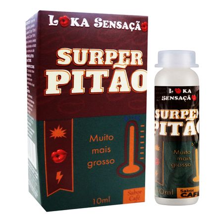 Pitão Muito Mais Grosso Gel Estimulante Sabor Café 10ml Loka Sensação