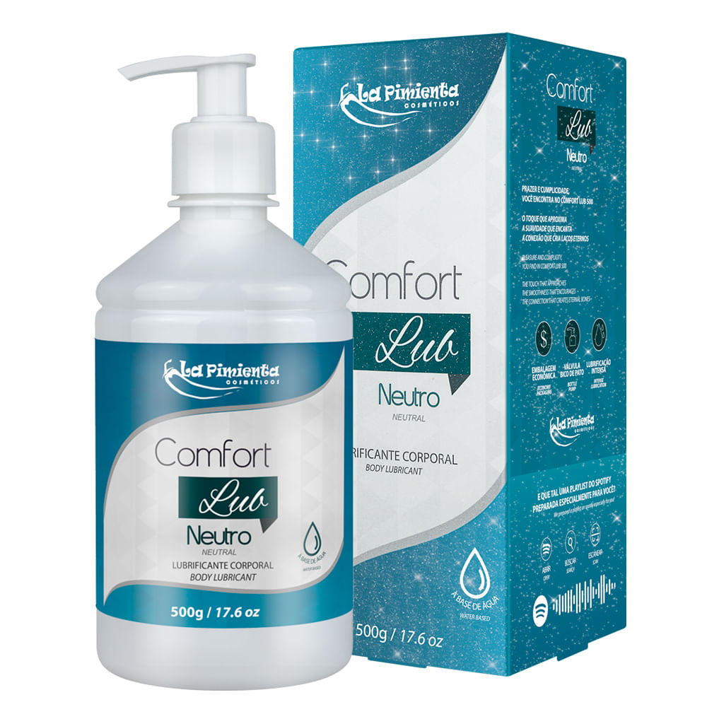 Comfort Lub Lubrificante Corporal Neutro 500g La Pimienta Comfort Lub Lubrificante Corporal Neutro 500g La Pimienta