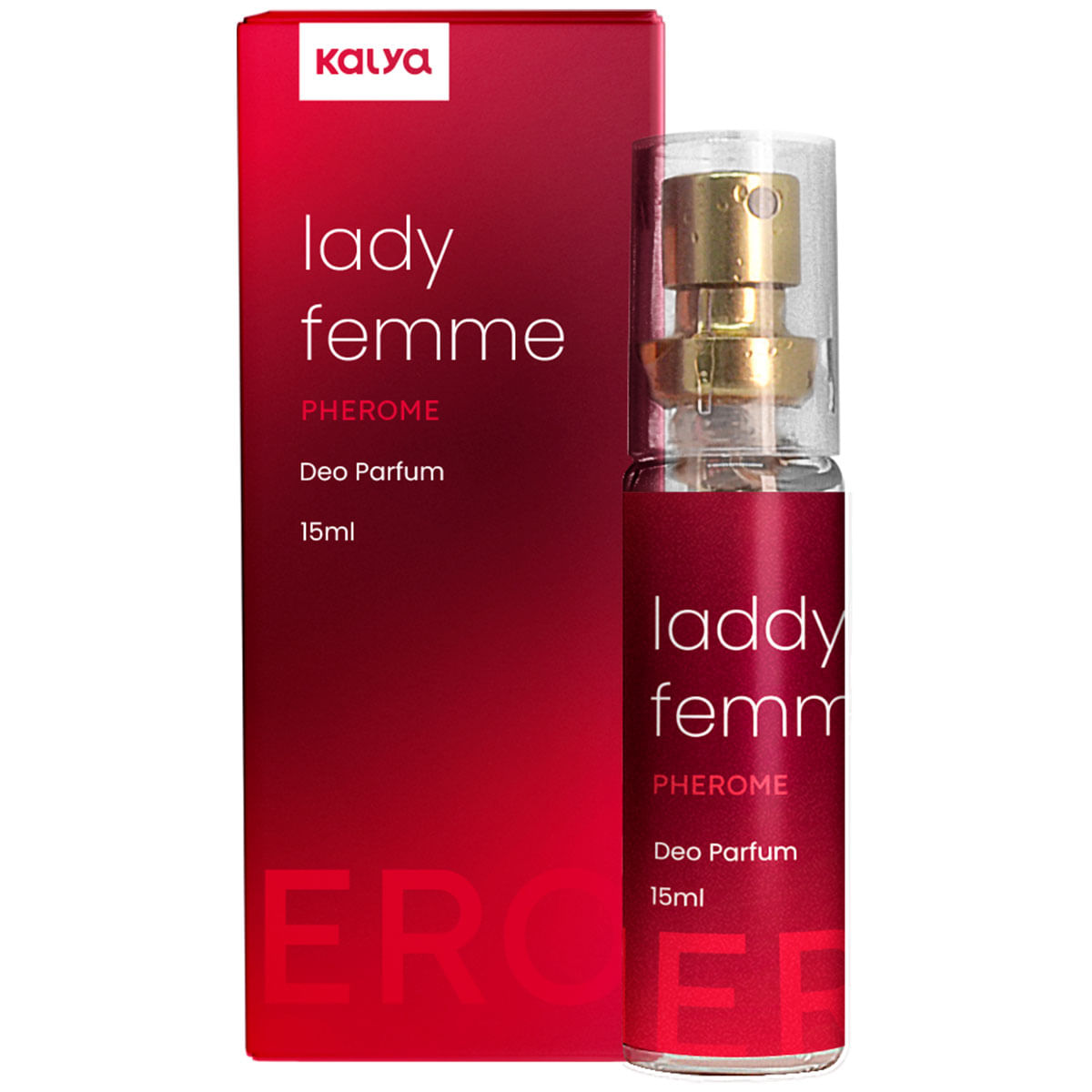 Pherome Femme Perfume Feminino com Estimulador de Feromônio 15ml Kalya