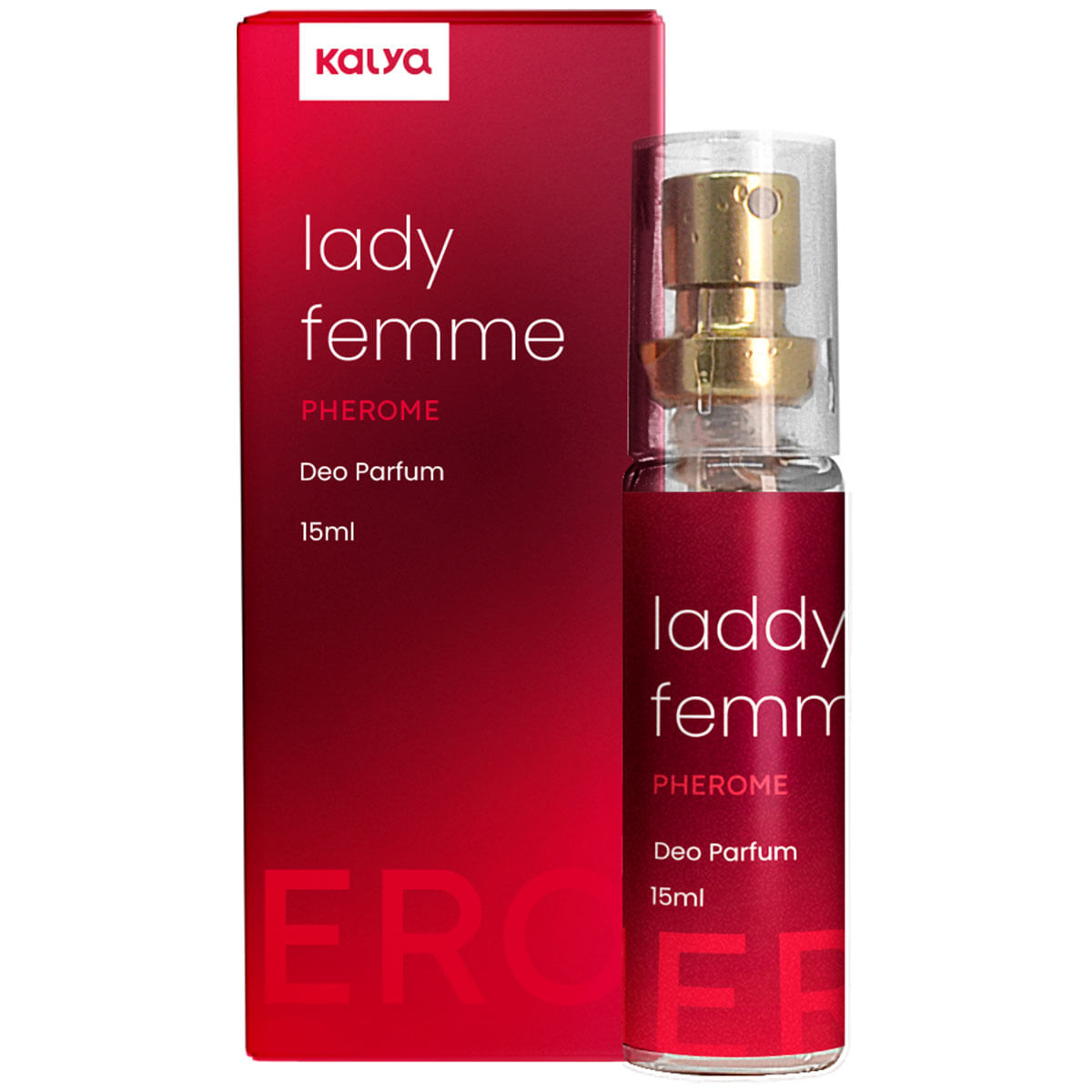 Perfume com Feromônio Feminino Lady Femme 15ml Kalya Perfume com Feromônio Feminino Lady Femme 15ml Kalya