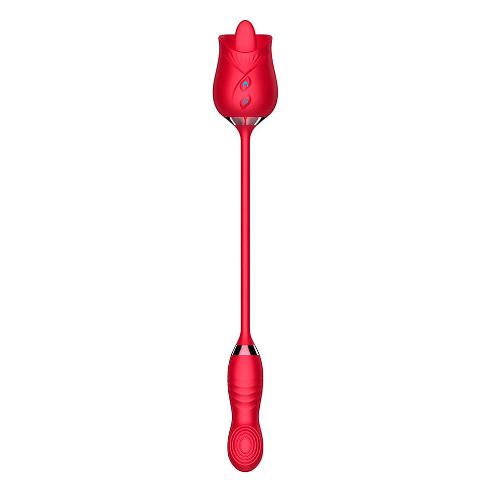 Vibrador Duplo com 10 Movimentos de Língua e Pulsação Vip Mix