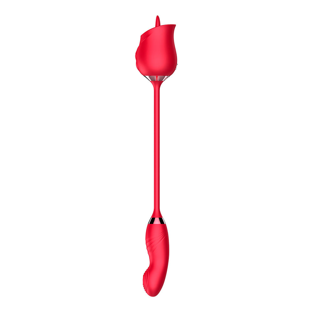 Vibrador Duplo com 10 Movimentos de Língua e Pulsação Vip Mix