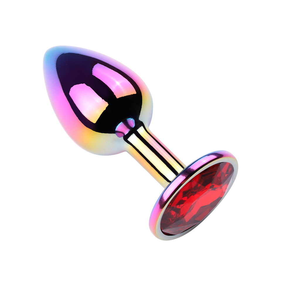 Plug Anal Colorido com Pedra Redonda Vip Mix