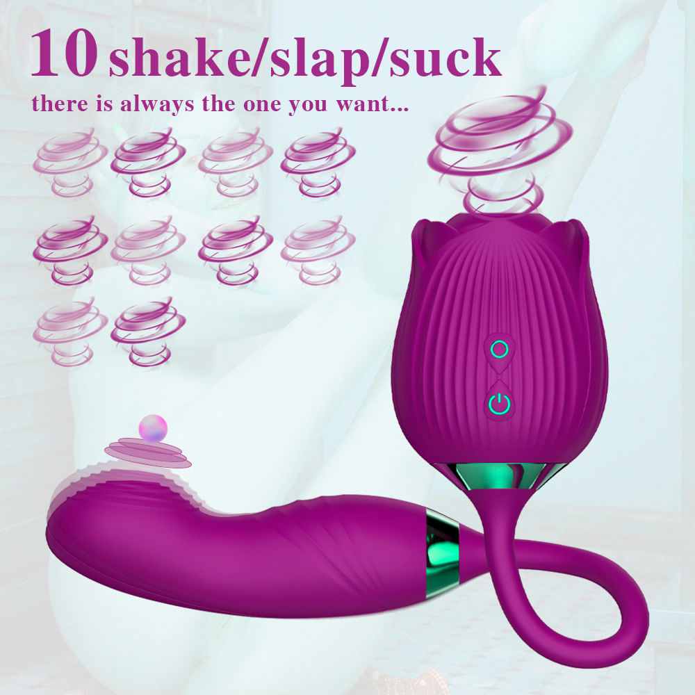 Vibrador Duplo com 10 Modos de Vibração e Pulsação Vip Mix