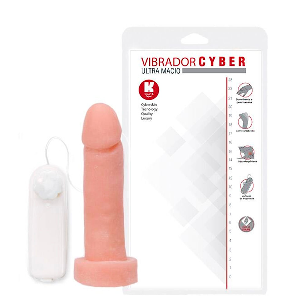 Prótese Maciça Semi-Vertebrada Bege com Vibro 15,5x3,7cm K Import e Export Prótese Maciça Semi-Vertebrada Bege com Vibro 15,5x3,7cm K Import e Export