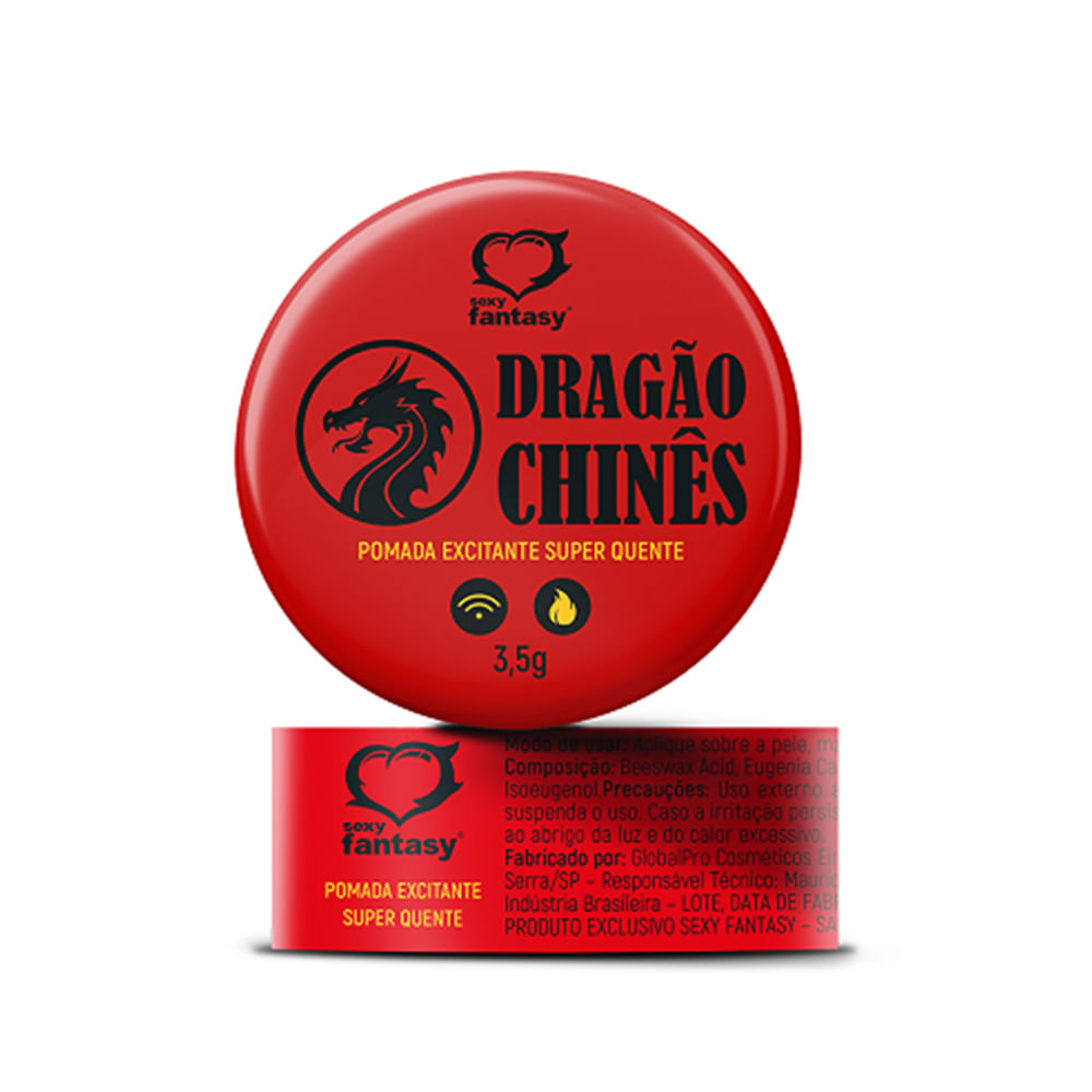Dragão Chinês Pomada Excitante Super Quente 3,5g Sexy Fantasy