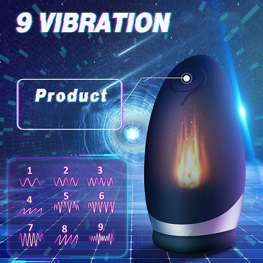 Atlanta S-Hande Masturbador Lanterna com 9 Modos de Vibração e Aquecimento Sexy Import