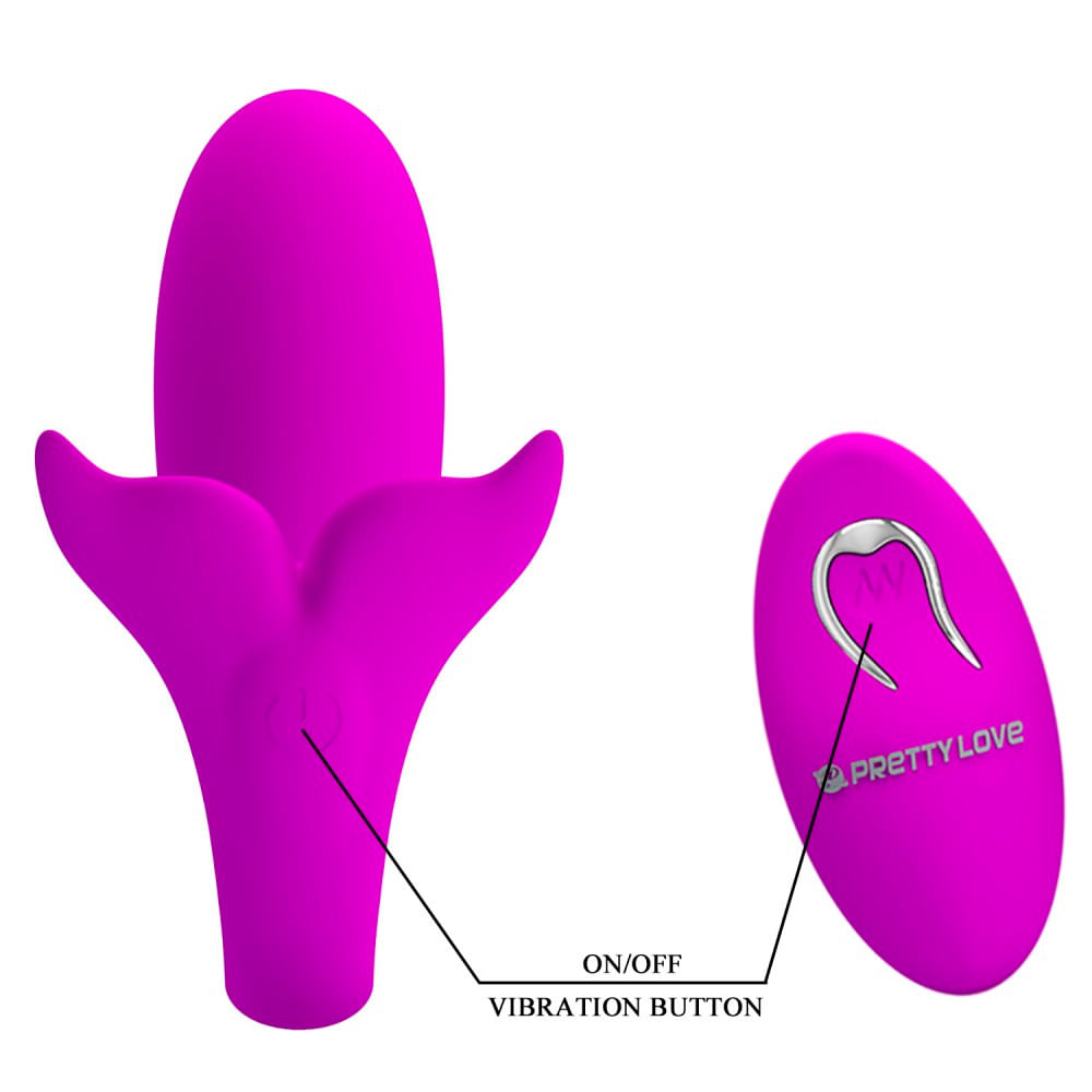 Jordyn Pretty Love Vibrador para Casal em Formato de Baleia com 12 Modos de Vibração Vip Mix