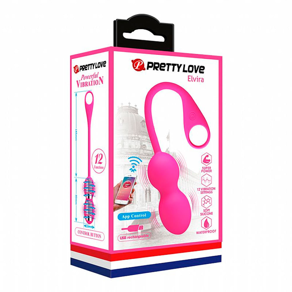 Pretty Love Elvira Bullet Massageador Via Aplicativo Sexy Import