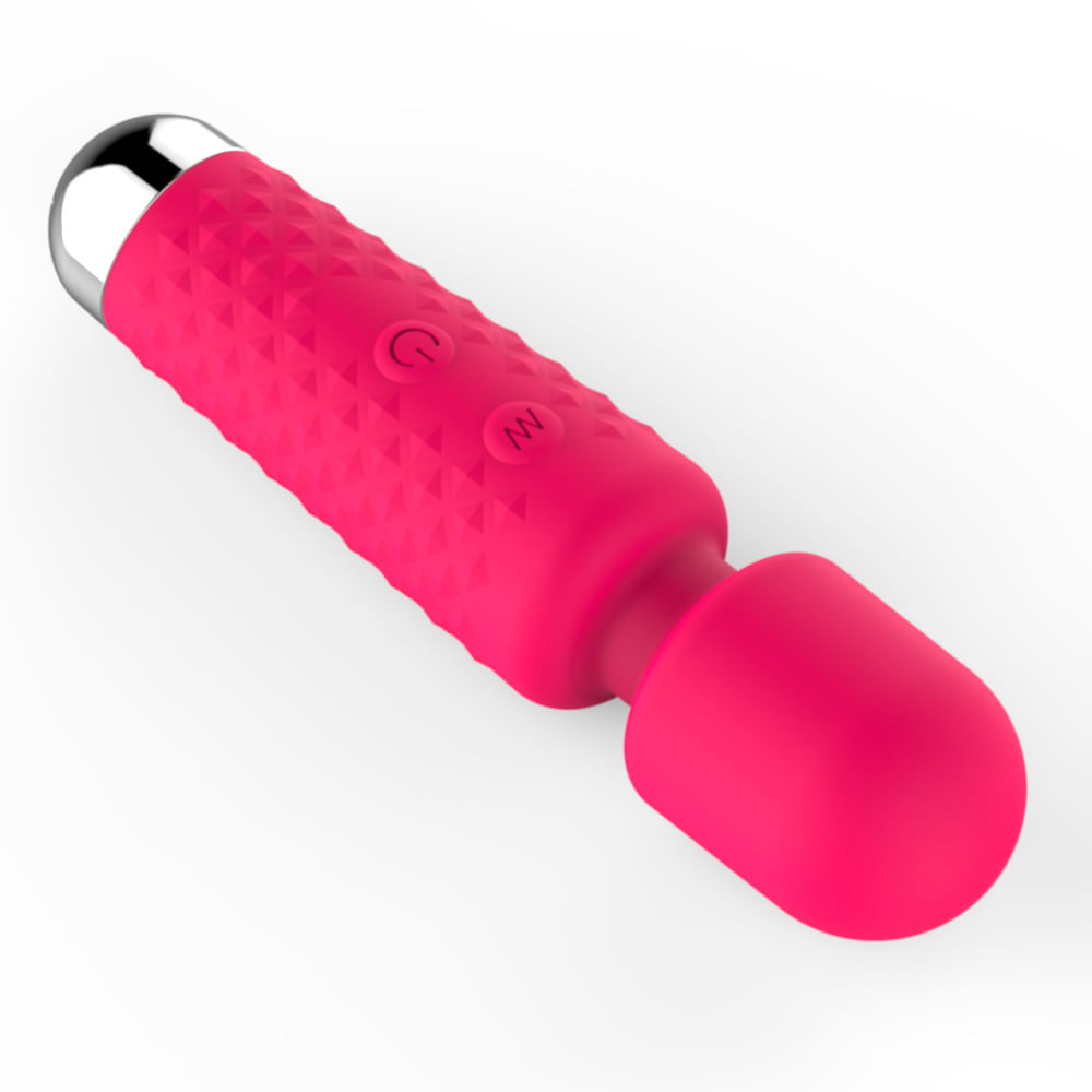 Mini Massageador com 16 Modos de Vibração