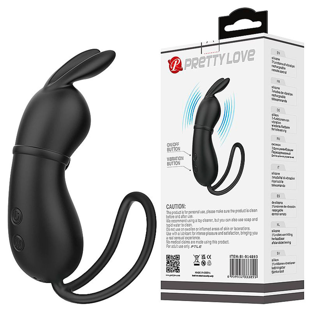 Rosalie Pretty Love Bullet em Formato de Coelho com 7 Modos de Vibração Sexy Import Rosalie Pretty Love Bullet em Formato de Coelho com 7 Modos de Vibração Sexy Import