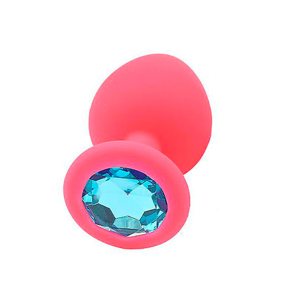 Plug Anal Redondo em Silicone com Pedra Sexy Import em 10X Sem Juros Plug Anal Redondo em Silicone com Pedra Sexy Import em 10X Sem Juros
