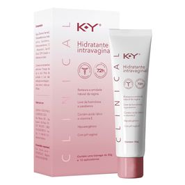 K-Y Clinical Hidratante Intravaginal Hipoalérgico com 10 aplicadores e Bisnaga de 30g