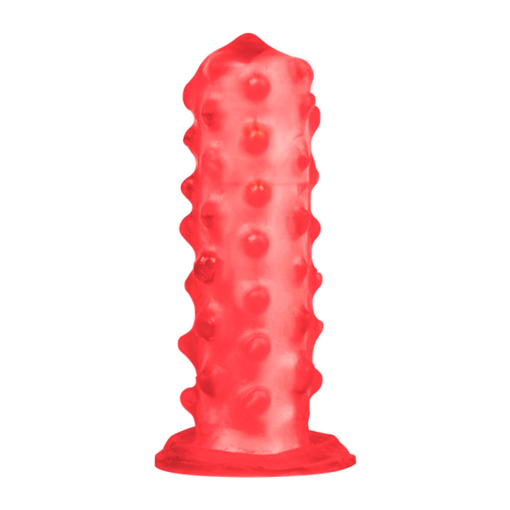 Capa de Dedo em Silicone com Saliências Massageadoras Pau Brasil Capa de Dedo em Silicone com Saliências Massageadoras Pau Brasil