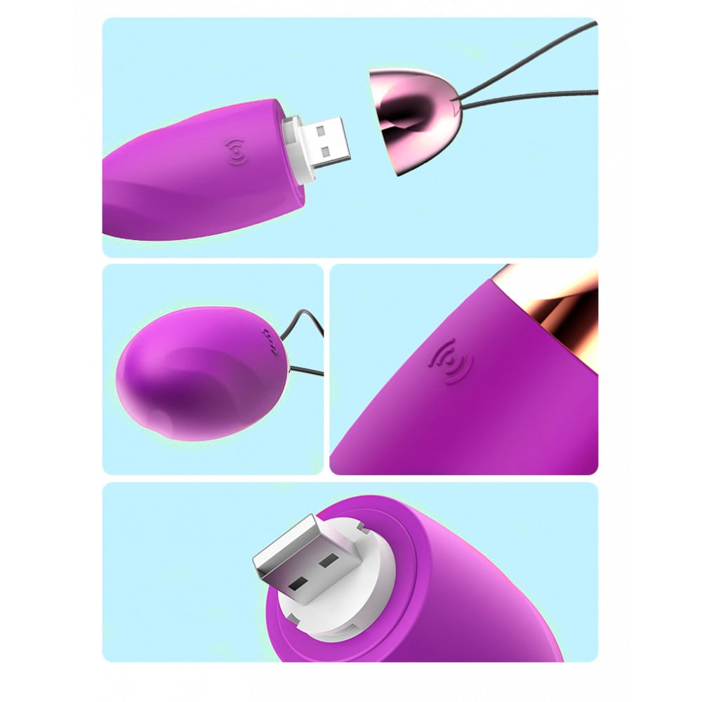 Vibrator Bullet Massageador Revestido em Silicone 10 Vibrações Miss Collection