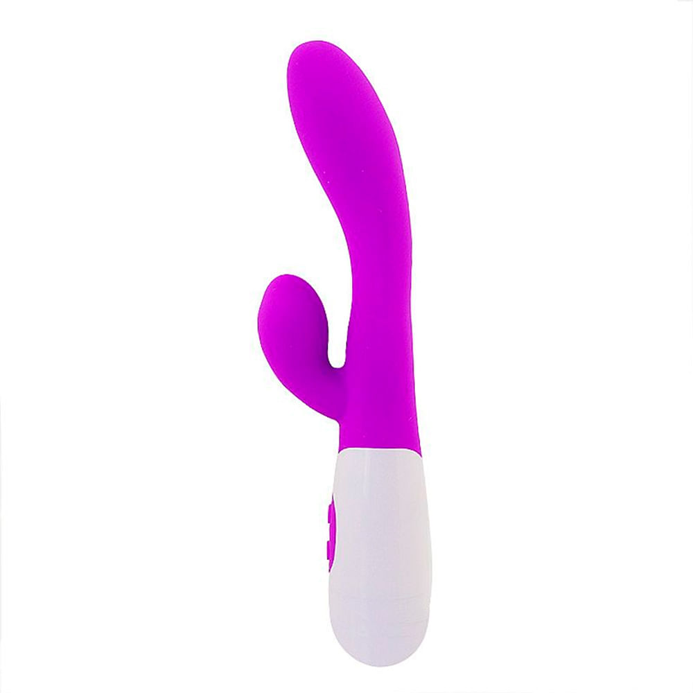 Vibrador Ponto G com Estimulador de Clitoris com 10 Modos de Vibração Sexy  Import em 10X Sem Juros