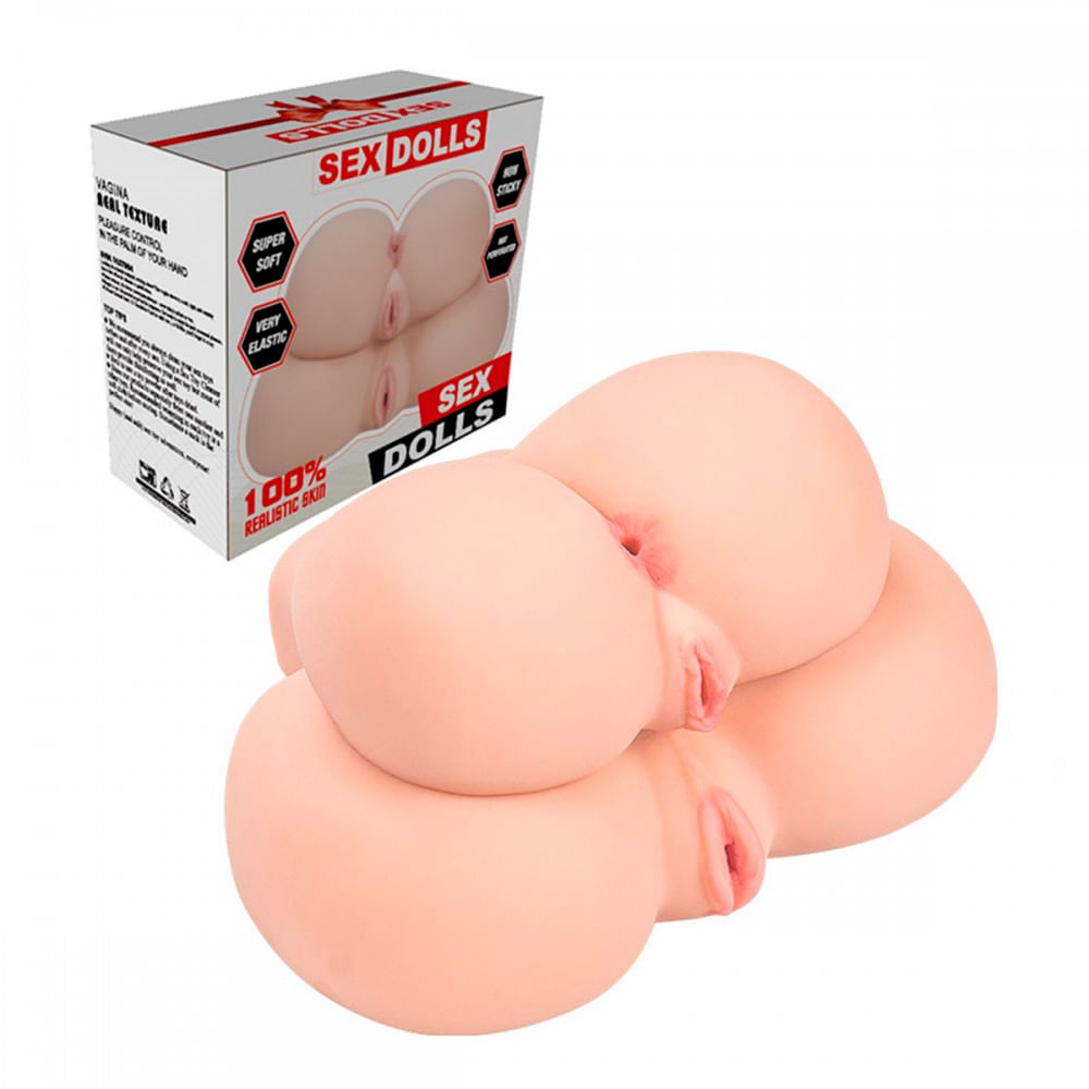 Sex Dolls Masturbador em Formato de Bumbum com 2 Vaginas e 1 nus Vip Mix em 10X Sem Juros Sex Dolls Masturbador em Formato de Bumbum com 2 Vaginas e 1 nus Vip Mix em 10X Sem Juros