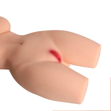 Maig Masturbador Masculino Meio Corpo em Cyberskin com Dois Orifícios Sexy Import