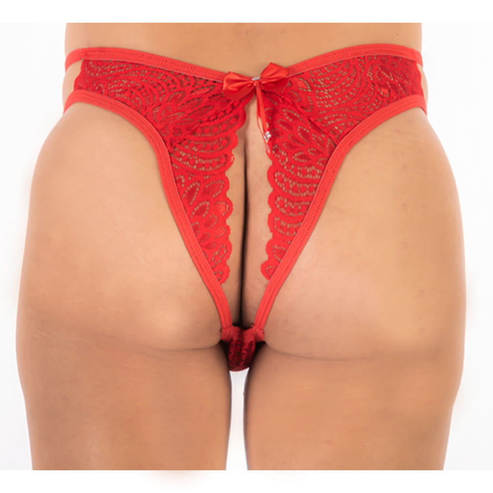 Cuelcinha Rendada com Lateral Dupla Tiffany Coleção Aquendar Pimenta Sexy