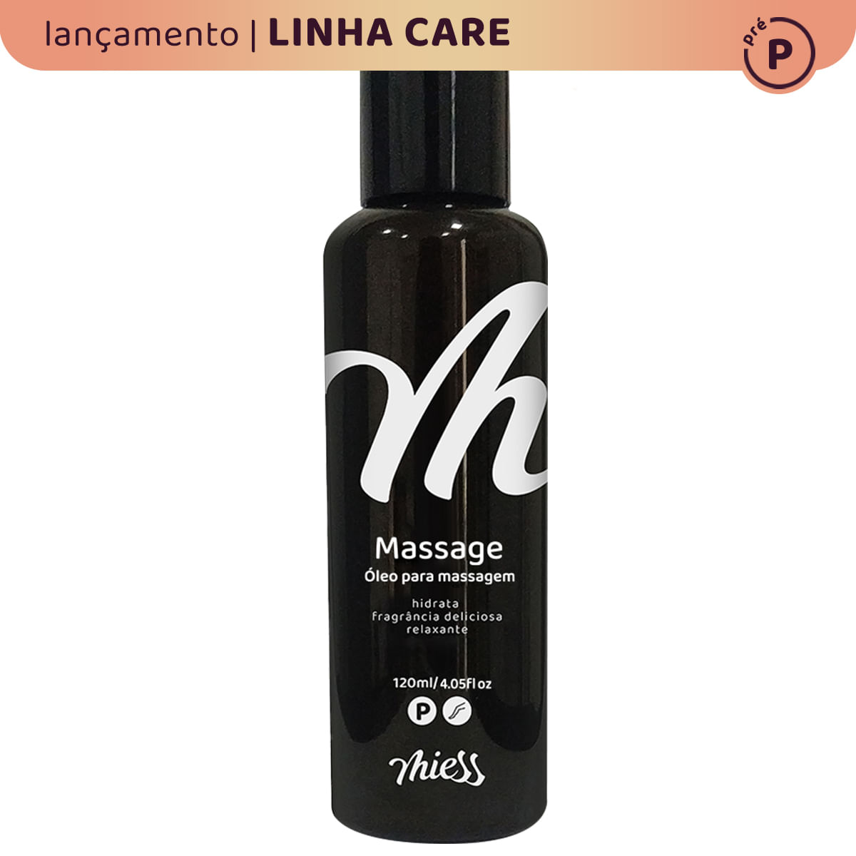 Massage Óleo de Massagem com Fragrância Afrodisíaca Linha Pré Care 120ml Miess