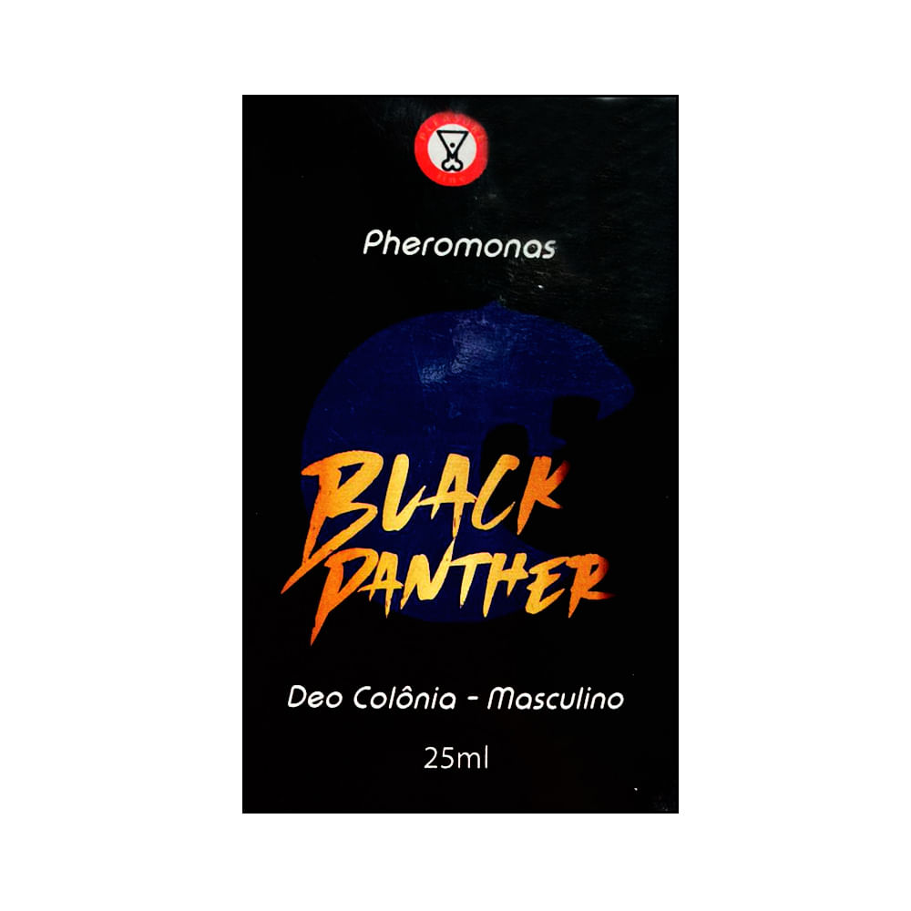 Black Panther Pheromonas Deo Colônia Masculino 25ml Pleasure Line