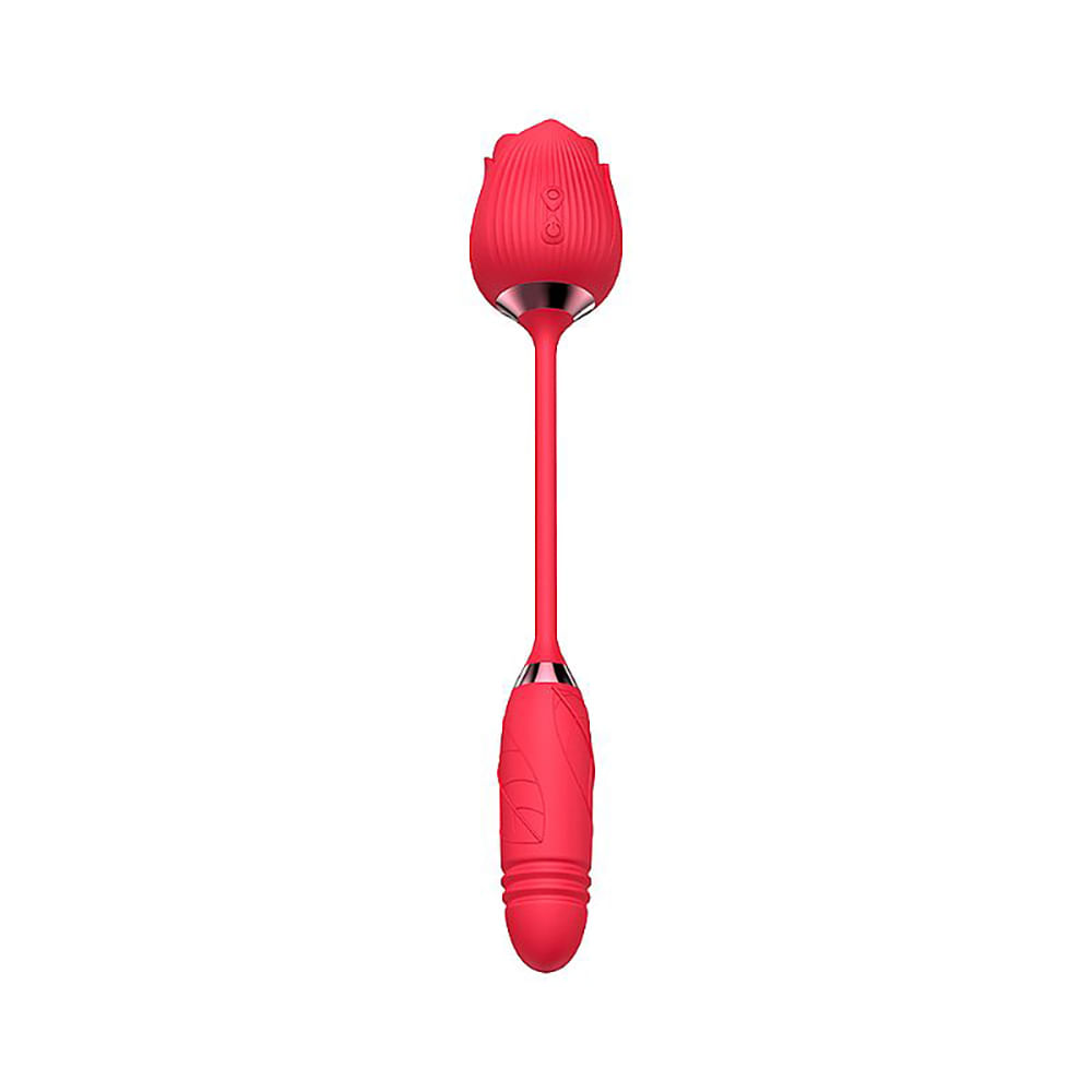 Flower Vibrador de Ponto G e Clitóris com Vai e Vem e 7 Modos de Vibração Sexy Import