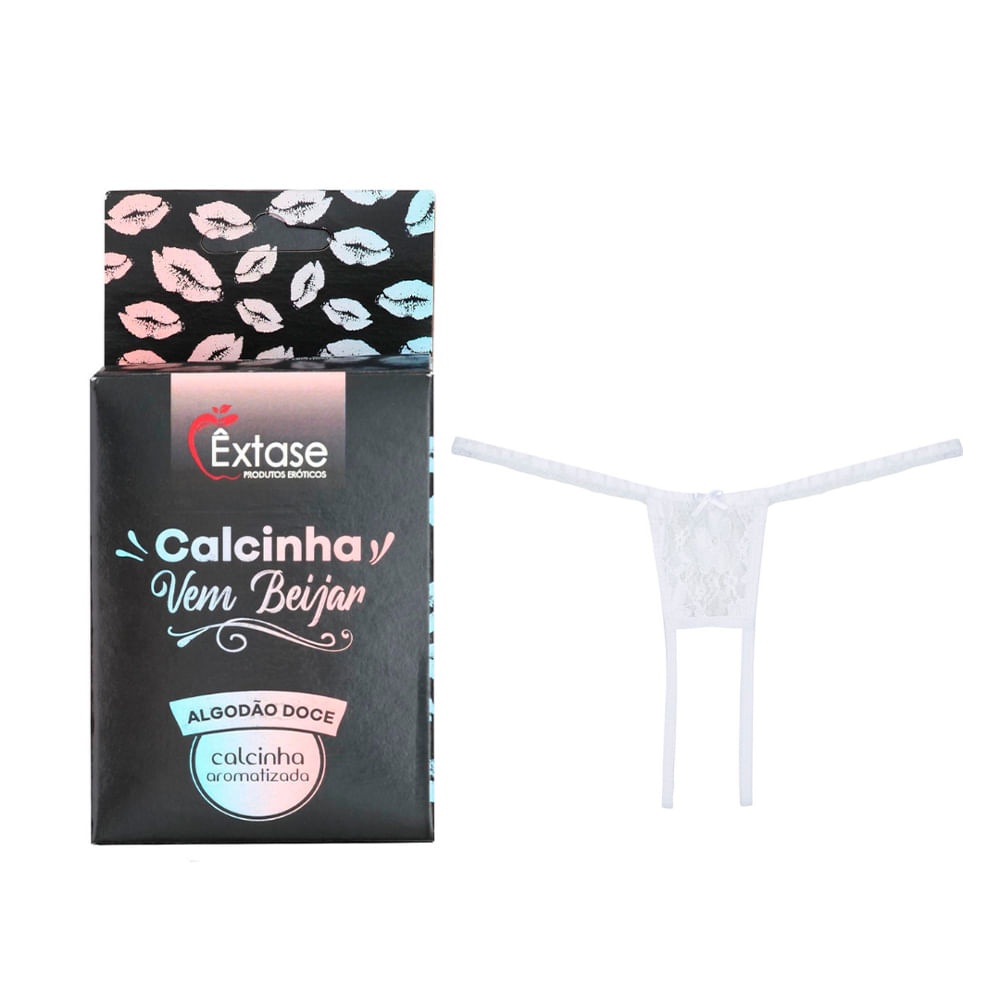 Calcinha Vem Beijar Aromatizada Êxtase