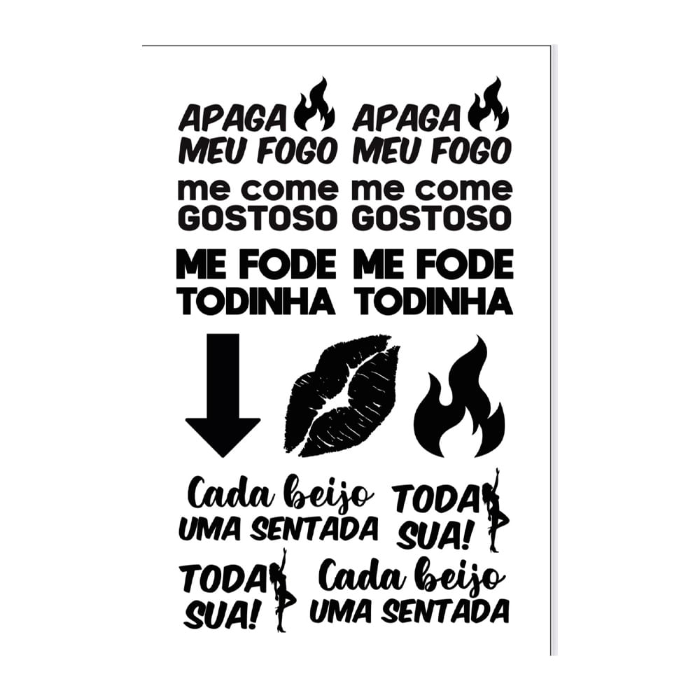 Sexy Tatoo Cartela de Tatuagens Temporárias Brilha no Escuro 15 x 10 cm Sedux Sexy Tatoo Cartela de Tatuagens Temporárias Brilha no Escuro 15 x 10 cm Sedux