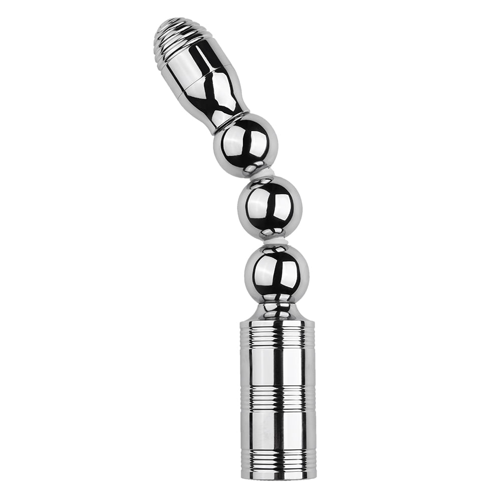 Plug Anal de Aço Escalonado com 10 Modos de Vibração Vip Mix Plug Anal de Aço Escalonado com 10 Modos de Vibração Vip Mix