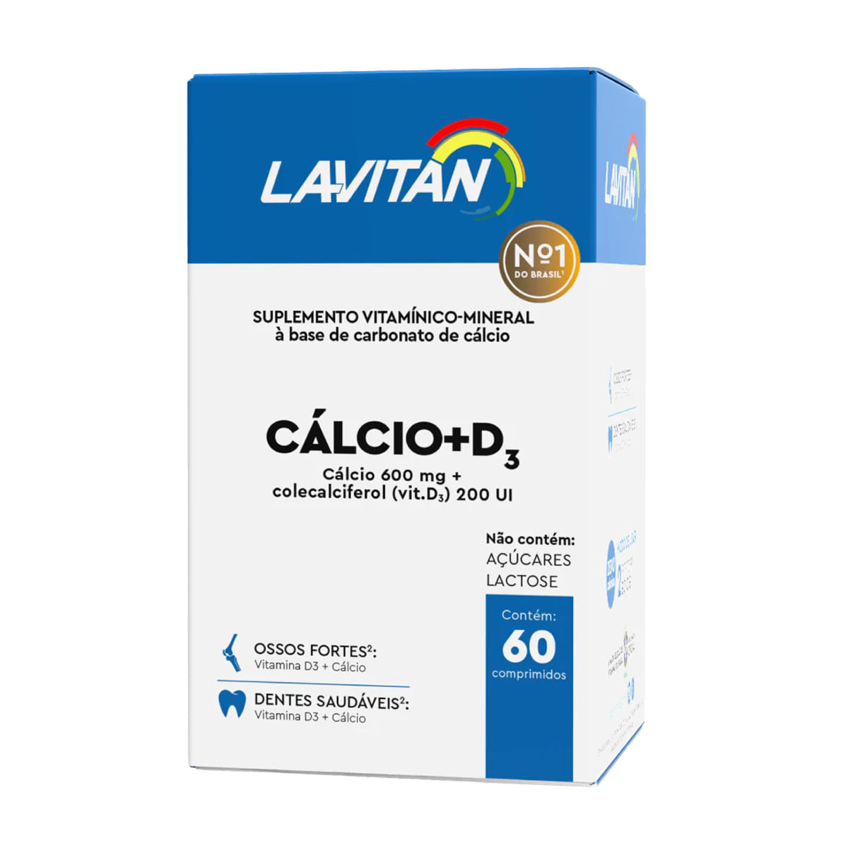 Lavitan Suplemento Vitamínico Mineral Cálcio e Vitamina D3 com 60 Cápsulas Cimed