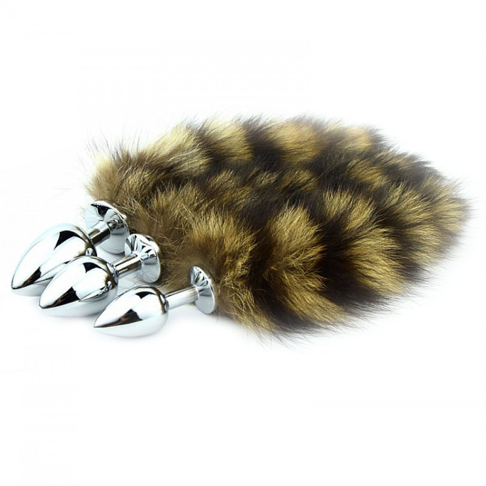 Plug Anal em Metal com Cauda P, M e G