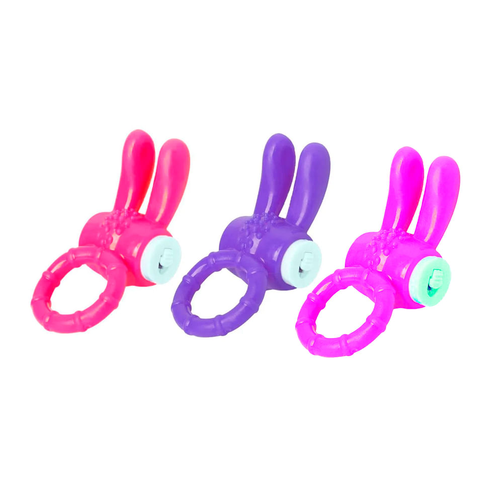 Vibrating Ring Anel Peniano Rabbit com Estimulador de Clitóris Vip Mix