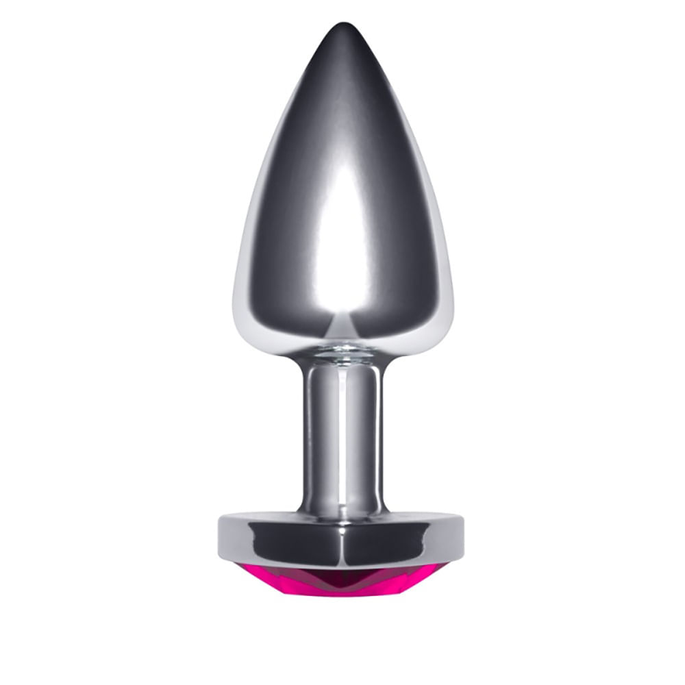 Plug Anal em Formato de Coração 6,5cm X 2,5 cm Silver Linha Unique La Pimienta