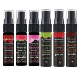 Sensações Gel de Massagem Corporal com Múltiplos Efeitos 15g Linha La Passion Sofisticatto