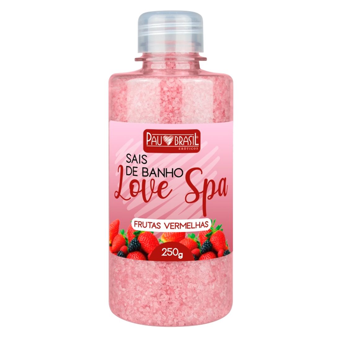 Sais de Banho 250g Linha Love Spa Aroma: Frutas Vermelhas 
