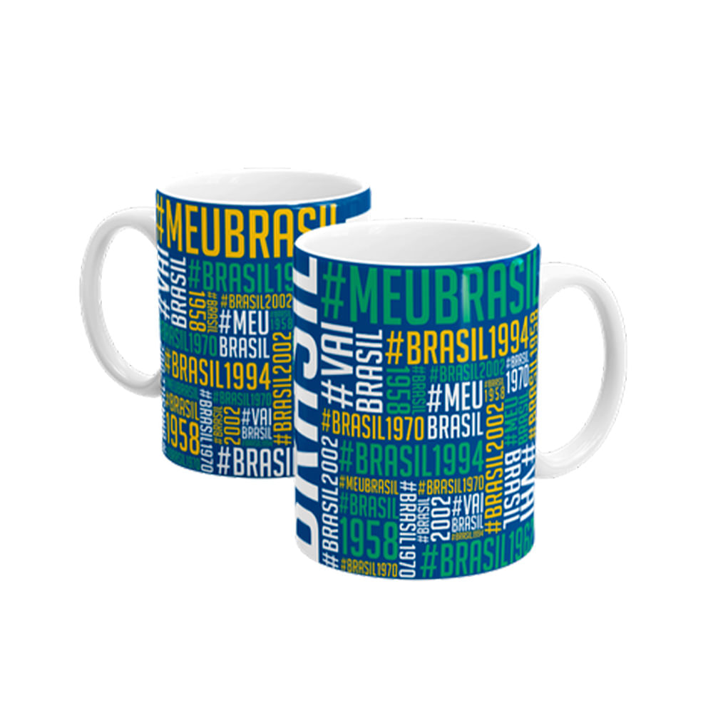 Caneca em Porcelana #MeuBrasil Linha Copa do Mundo Sude Presentes Caneca em Porcelana #MeuBrasil Linha Copa do Mundo Sude Presentes